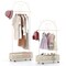 Kid Clothes Rack with 3 Adjustable Heights and Wheels - 32"L x 13.5"W x 72"H